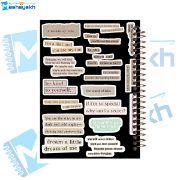 تصویر  دفتر خاطرات 60 برگ مشایخ طرح وینتیج مدل حاشیه دار کد ART114