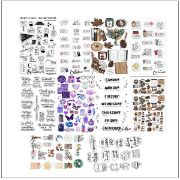 تصویر  برچسب مشایخ طرح کیوت مدل اسکرپ بوک کد (V3) BR903 بسته ی 10 عددی