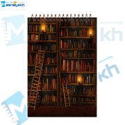 تصویر  دفتر یادداشت 60 برگ مشایخ طرح کتابخانه کد DUB509 
