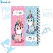 تصویر  دفتر نقاشی 60 برگ مشایخ طرح یونیکورن (تک شاخ) کد DC126 (40020)