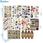 تصویر  برچسب مشایخ طرح هری پاتر مدل اسکرپ بوک کد (V6) BR910 بسته ی 10 عددی