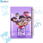 تصویر  دفتر یادداشت 100 برگ مشایخ طرح بی تی اس (BTS) کد VB162