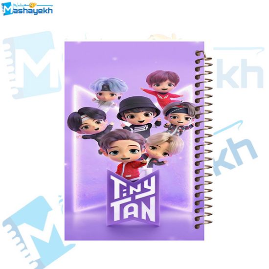 تصویر  دفتر یادداشت 100 برگ مشایخ طرح بی تی اس (BTS) کد VB162