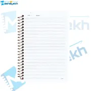 تصویر  دفتر یادداشت 2 خط مشایخ طرح وینتیج مدل دخترانه کد DLA112