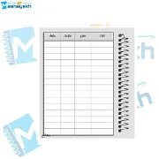 تصویر  دفتر لغت فارسی مشایخ طرح یک روز زیبا در طبیعت کد F255