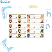 برچسب نام و نام خانوادگی مشایخ طرح هری پاتر بسته 20 عددی با طراحی جادویی و چاپ باکیفیت