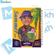 تصویر  دفتر یادداشت 100 برگ مشایخ طرح امباپه مدل فوتبالی کد VB263 