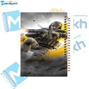 تصویر  دفتر زبان 60 برگ مشایخ طرح بازی کالاف (CALL OF DUTY) کد MLA301 