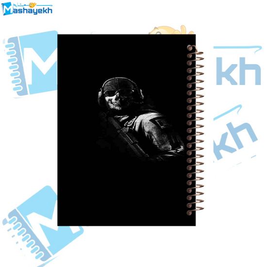 تصویر  دفتر مشق 100 برگ مشایخ طرح بازی ندای وظیفه ( کالاف ) کد YN297 