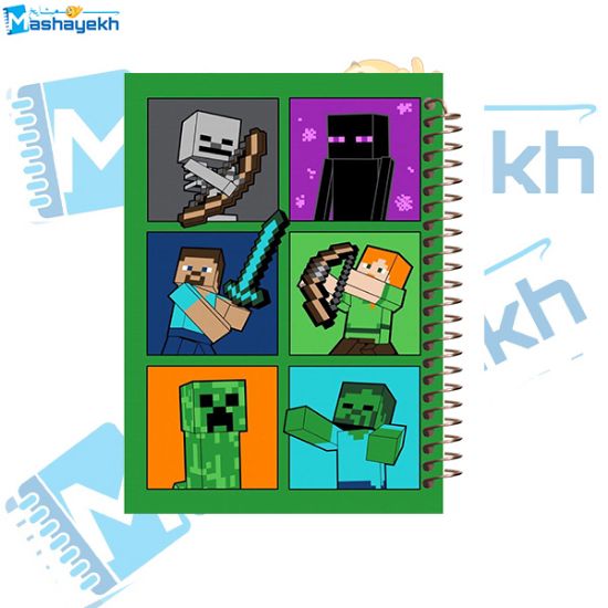 تصویر  دفتر نقاشی 60 برگ مشایخ طرح ماینکرافت ( MINECRAFT ) کد MC313 
