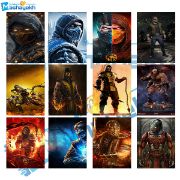 برچسب مشایخ طرح مورتال کمبت بسته 12 عددی با طراحی هیجان‌انگیز و چاپ باکیفیت