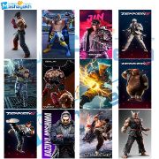 تصویر  برچسب مشایخ طرح بازی تیکن ( TEKKEN) کد BR920 بسته 12 عددی 