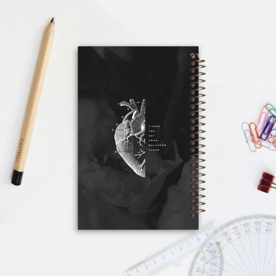 دفتر یادداشت ۲خط ۶۰ برگ مشایخ طرح قلب با طراحی رنگی و صفحات استاندارد