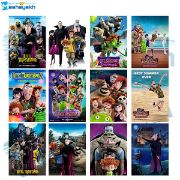 برچسب مشایخ طرح هتل ترانسیلوانیا بسته 12 عددی با طراحی کارتونی و چاپ باکیفیت