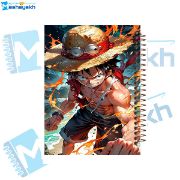 تصویر  دفتر مشق 100 برگ مشایخ طرح مانکی دی لوفی (MONKEY.D.LUFFY) طرح انیمه وان پیس کد YN428