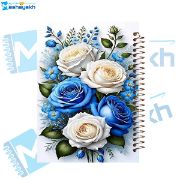 تصویر  دفتر شکرگزاری 60 برگ مشایخ طرح دسته گل رز کد DT368 