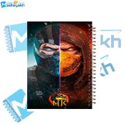 تصویر  دفتر مشق 100 برگ مشایخ طرح ساب زیرو و اسکورپیون مدل مورتال کمبات کد YN329 