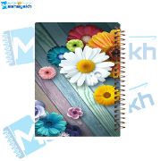 تصویر  دفتر شکرگزاری 100 برگ مشایخ طرح گل های رنگی کد ZT239 