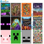 تصویر  برچسب مشایخ طرح ماینکرافت کد BR932  بسته 12 عددی 