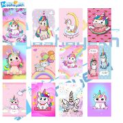 برچسب مشایخ طرح یونیکورن (تک شاخ) بسته 12 عددی با طراحی فانتزی و چاپ باکیفیت