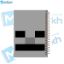تصویر  دفتر مشق 100 برگ مشایخ طرح ماینکرافت (MINECRAFT) مدل اسکلتون کد YN540 