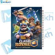 تصویر  دفتر مشق 100 برگ مشایخ طرح کلش رویال (CLASH ROYAL) کد YN542