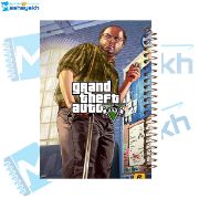 تصویر  دفتر مشق 60 برگ مشایخ طرح جی تی ای وی ( GTA V ) مدل لستر کد MN586