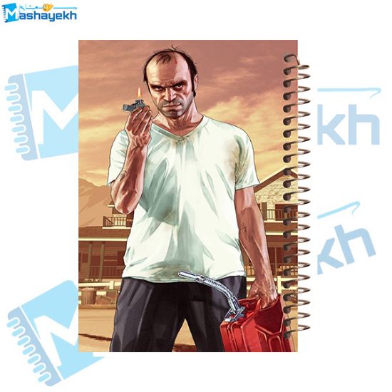 تصویر  دفتر مشق 60 برگ مشایخ طرح جی تی ای ( GTA ) مدل ترور کد MN587