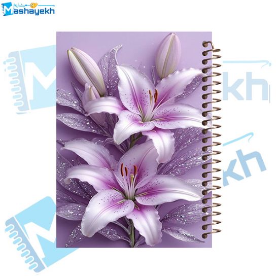 تصویر  دفتر مشق 100 برگ مشایخ طرح گل کد YN671