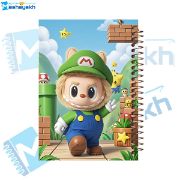 دفتر مشق ۲۰۰ برگ مشایخ طرح لبوبو مدل WN682 با طراحی رنگارنگ و صحافی مقاوم