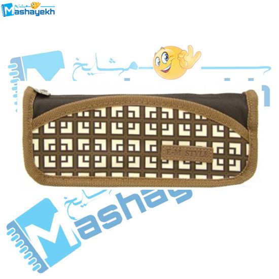 تصویر جامدادی پاپکو مدل تک زیپ کد ZPC23 با طراحی جمع‌وجور و یک زیپ مقاوم