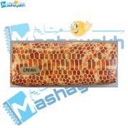 تصویر جامدادی تک زیپ عرفان مدل پوست ماری با طراحی شیک و جمع‌وجور، مناسب مدرسه و استفاده روزمره