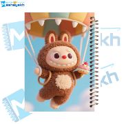 تصویر  دفتر مشق 100 برگ مشایخ طرح لبوبو در حال پرواز با بالن (LABUBU) کد YN598 