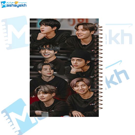 تصویر  دفتر مشق 200 برگ مشایخ طرح بی تی اس (BTS) کد WN161 