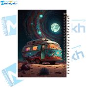 تصویر  دفتر مشق 200 برگ مشایخ طرح فولکس زیر نور مهتاب مدل کیوت کد WN182