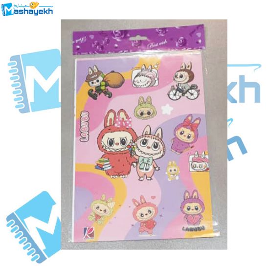 تصویر  استیکر طرح لبوبو کد 3