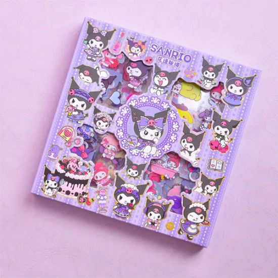 تصویر  استیکر طرح کرومی (KUROMI) بسته 100 عددی