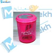 تراش مخزن دار ویلین مدل 3 تراشه رنگ صورتی با مخزن جمع‌آوری تراشه‌ها