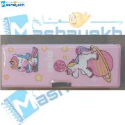 تصویر  جامدادی کتابی طرح یونیکورن 