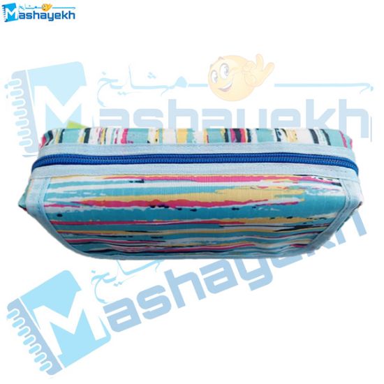 6️⃣ جامدادی ۳ زیپ درب‌دار جادار با درب محکم برای امنیت لوازم