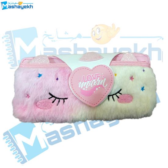 جامدادی ۲ زیپ طرح یونیکورن (اسب تک شاخ)