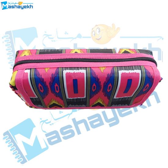 2️⃣ جامدادی ۳ زیپ درب‌دار مخصوص نگهداری مداد و خودکار