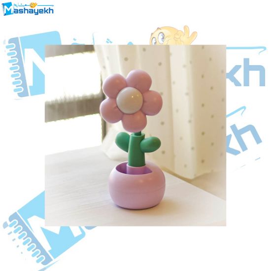 تصویر  چراغ مطالعه طرح گل کد CS329 (صورتی)