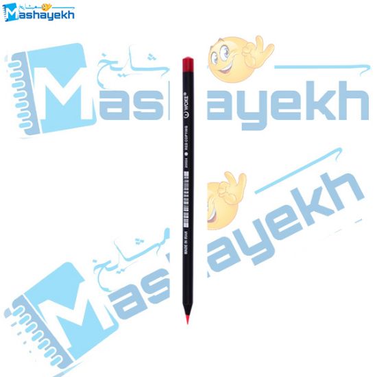 مداد قرمز وک مدل 20024 با مغزی نرم و رنگ پررنگ