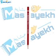 مداد قرمز پالمو مدل 3204 با مغزی نرم و رنگ پررنگ