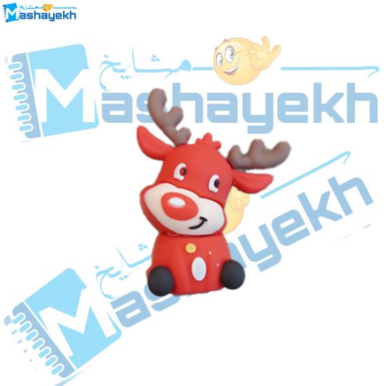 تراش سیلیکونی طرح گوزن بابانوئل مدل کریسمس با بدنه نرم و مخزن جمع‌آوری تراشه‌ها