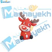 تصویر  تراش سیلیکونی طرح گوزن بابانوئل مدل کریسمس