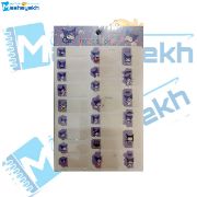 برچسب مداد طرح کرومی بسته 23 عددی