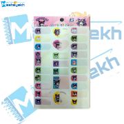 برچسب مداد طرح کرومی بسته 23 عددی