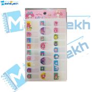 تصویر  برچسب مداد طرح ملودی بسته 23 عددی  